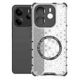 Husa de protectie Techsuit HoneyComb Shield MagSafe compatibil cu Xiaomi Redmi Note 14 4G (Regional), Alb