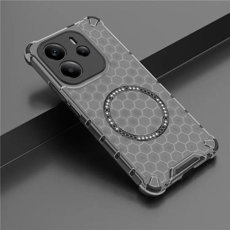 Husa de protectie Techsuit HoneyComb Shield MagSafe compatibil cu Xiaomi Redmi Note 14 4G (Regional), Negru