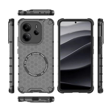 Husa de protectie Techsuit HoneyComb Shield MagSafe compatibil cu Xiaomi Redmi Note 14 4G (Regional), Negru