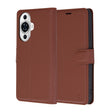Husa de protectie Techsuit Leather Folio compatibil cu Huawei nova 11 / nova 12s, Maro
