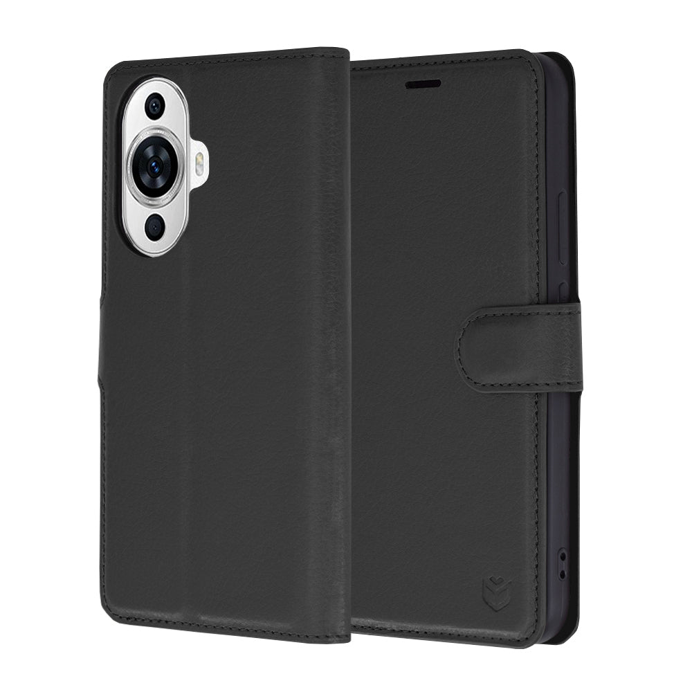 Husa de protectie Techsuit Leather Folio compatibil cu Huawei nova 11 / nova 12s, Negru