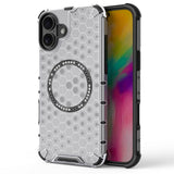 Husa de protectie Techsuit HoneyComb Shield MagSafe compatibil cu iPhone 16, Alb
