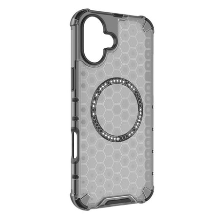 Husa de protectie Techsuit HoneyComb Shield MagSafe compatibil cu iPhone 16, Negru