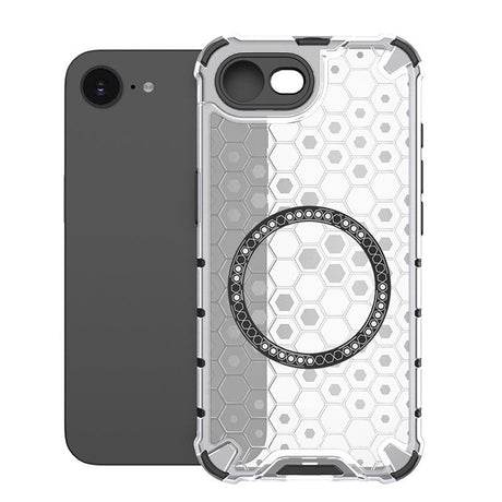 Husa de protectie Techsuit HoneyComb Shield MagSafe compatibil cu iPhone 16e / iPhone 17e, Alb