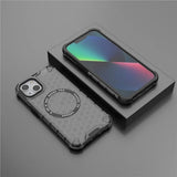 Husa de protectie Techsuit HoneyComb Shield MagSafe compatibil cu iPhone 14, Negru