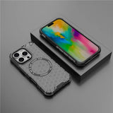 Husa de protectie Techsuit HoneyComb Shield MagSafe compatibil cu iPhone 16 Pro, Negru