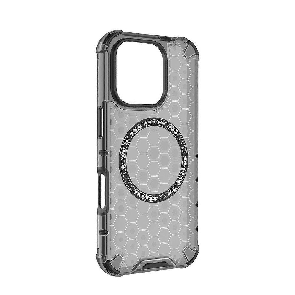Husa de protectie Techsuit HoneyComb Shield MagSafe compatibil cu iPhone 16 Pro, Negru