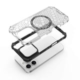 Husa de protectie Techsuit HoneyComb Shield MagSafe compatibil cu iPhone 16 Pro, Alb