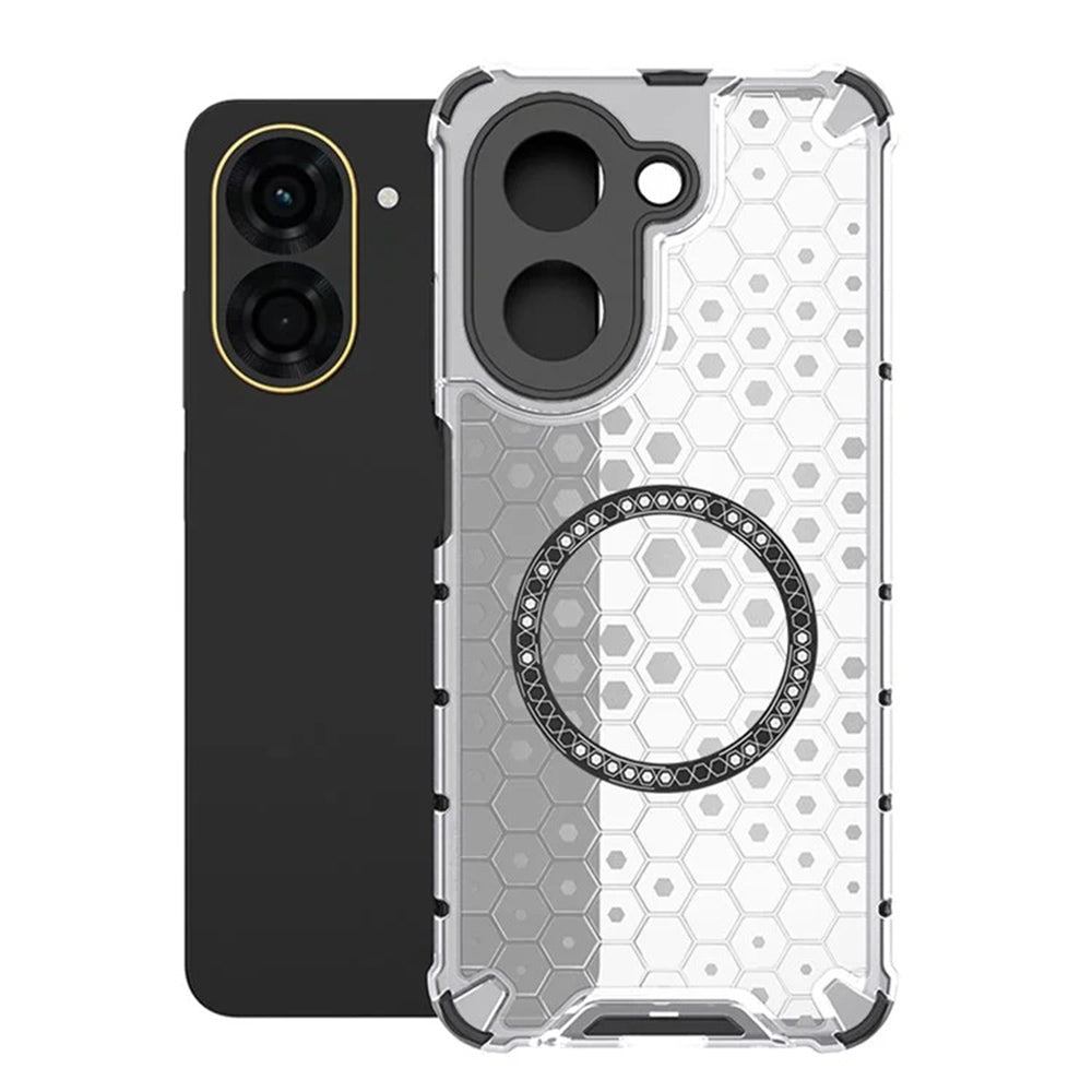 Husa de protectie Techsuit HoneyComb Shield MagSafe compatibil cu Xiaomi Redmi A5 4G (Regional), Alb