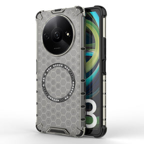 Husa de protectie Techsuit HoneyComb Shield MagSafe compatibil cu Xiaomi Redmi A3 / Redmi A3x, Negru