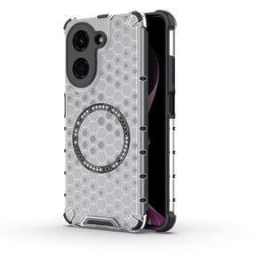 Husa de protectie Techsuit HoneyComb Shield MagSafe compatibil cu Xiaomi Redmi A5 4G (Regional), Alb