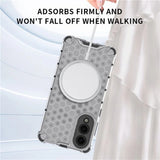 Husa de protectie Techsuit HoneyComb Shield MagSafe compatibil cu Samsung Galaxy S25 Edge, Alb