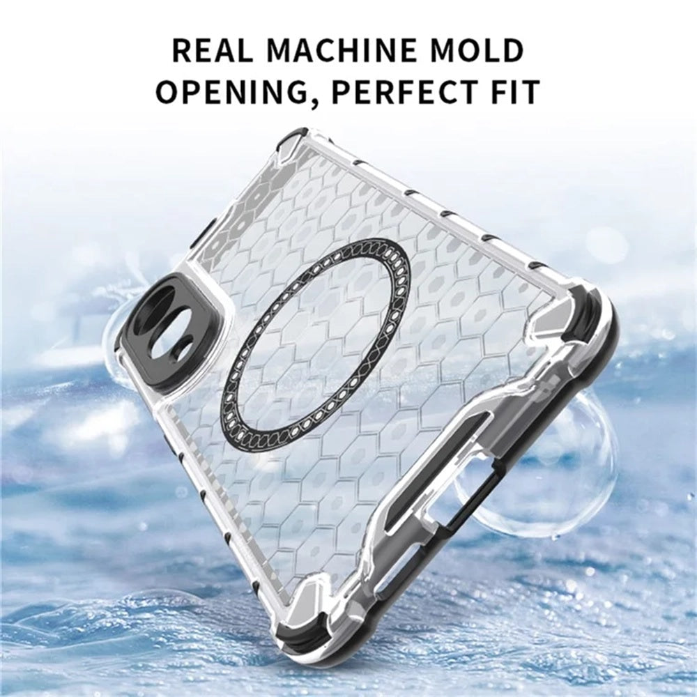 Husa de protectie Techsuit HoneyComb Shield MagSafe compatibil cu Samsung Galaxy S25 Edge, Alb