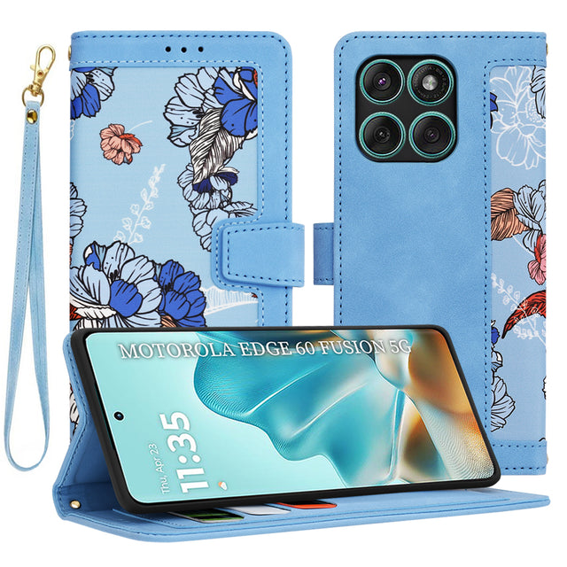 Husa de protectie Techsuit FlipCraft compatibil cu Motorola Edge 60 / Edge 60 Fusion, Vibrant Blue