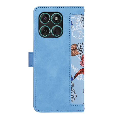 Husa de protectie Techsuit FlipCraft compatibil cu Motorola Edge 60 / Edge 60 Fusion, Vibrant Blue