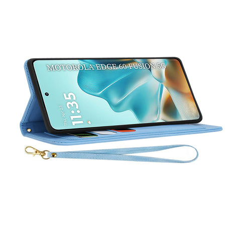 Husa de protectie Techsuit FlipCraft compatibil cu Motorola Edge 60 / Edge 60 Fusion, Vibrant Blue