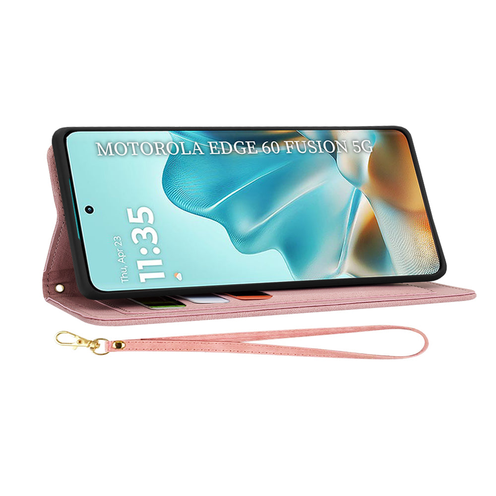 Husa de protectie Techsuit FlipCraft compatibil cu Motorola Edge 60 / Edge 60 Fusion, Sweetheart Pink
