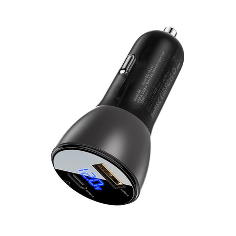 Incarcator Acefast (B6), USB / Type-C, 63W PD3.0, Display Digital, Negru