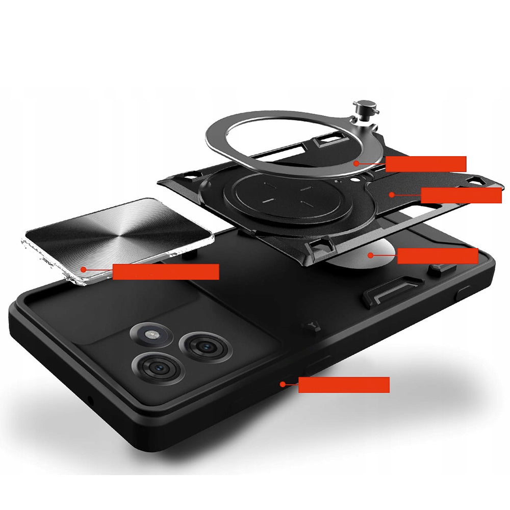 Husa de protectie Techsuit CamGuard Pro compatibil cu Motorola Edge 60 / Edge 60 Fusion, Negru