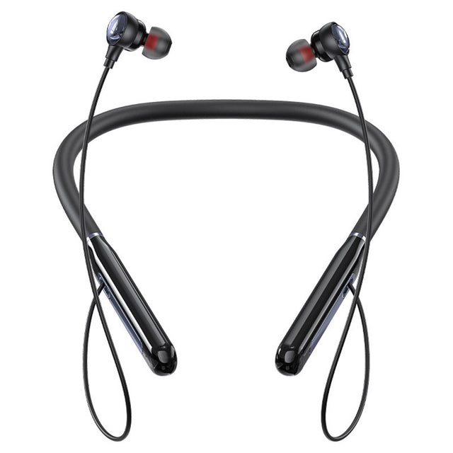 Casti Acefast Bluetooth Earphones (N5), Behind the Head, Neckband, Bluetooth 5.4, LED Display, IPX4, 200mAh, Negru