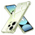 Husa de protectie Techsuit Shockproof Clear Silicone MagSafe compatibil cu Xiaomi Redmi Note 14 4G (Regional), Transparent