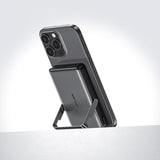 Baterie externa Acefast Magnetic Wireless (M17-10000), Foldable Stand, USB-C Port, 10000mAh, 22.5W, LED Indicator, Negru