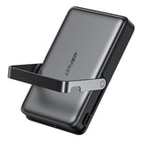 Baterie externa Acefast Magnetic Wireless (M17-10000), Foldable Stand, USB-C Port, 10000mAh, 22.5W, LED Indicator, Negru