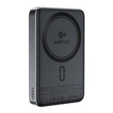 Baterie externa Acefast Magnetic (M11-10000), Type-C, 10000mAh, 38.5Wh, PD30W, Qi2 Certified, LED Indicator, Negru