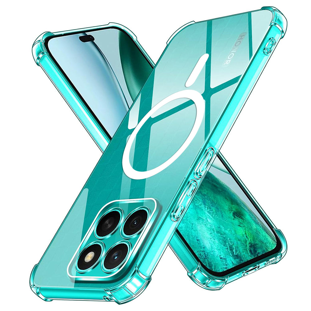 Husa de protectie Techsuit Shockproof Clear Silicone MagSafe compatibil cu Honor X8c, Transparent