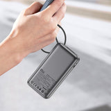Baterie externa Acefast (M7-10000), with Type-C Cable, USB-C, USB, 10000mAh, 30W, Digital Display, Dirt-resistant, Negru
