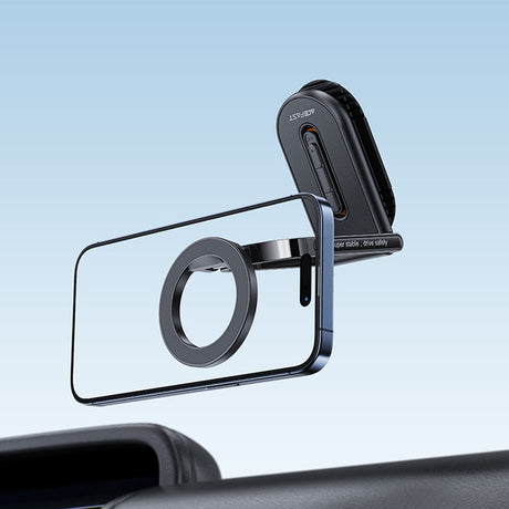 Suport Acefast- Car Holder (D54) Magnetic Grip, for Dashboard / Windshield, 360°, Dual-Axis, Detachable Base, Max. 6.9", Black