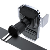 Suport Acefast with Wireless Charging (D39), for Air Vent, with Solar Panel, Battery, Automatic Arms, Negru