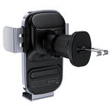 Suport Acefast with Wireless Charging (D39), for Air Vent, with Solar Panel, Battery, Automatic Arms, Negru