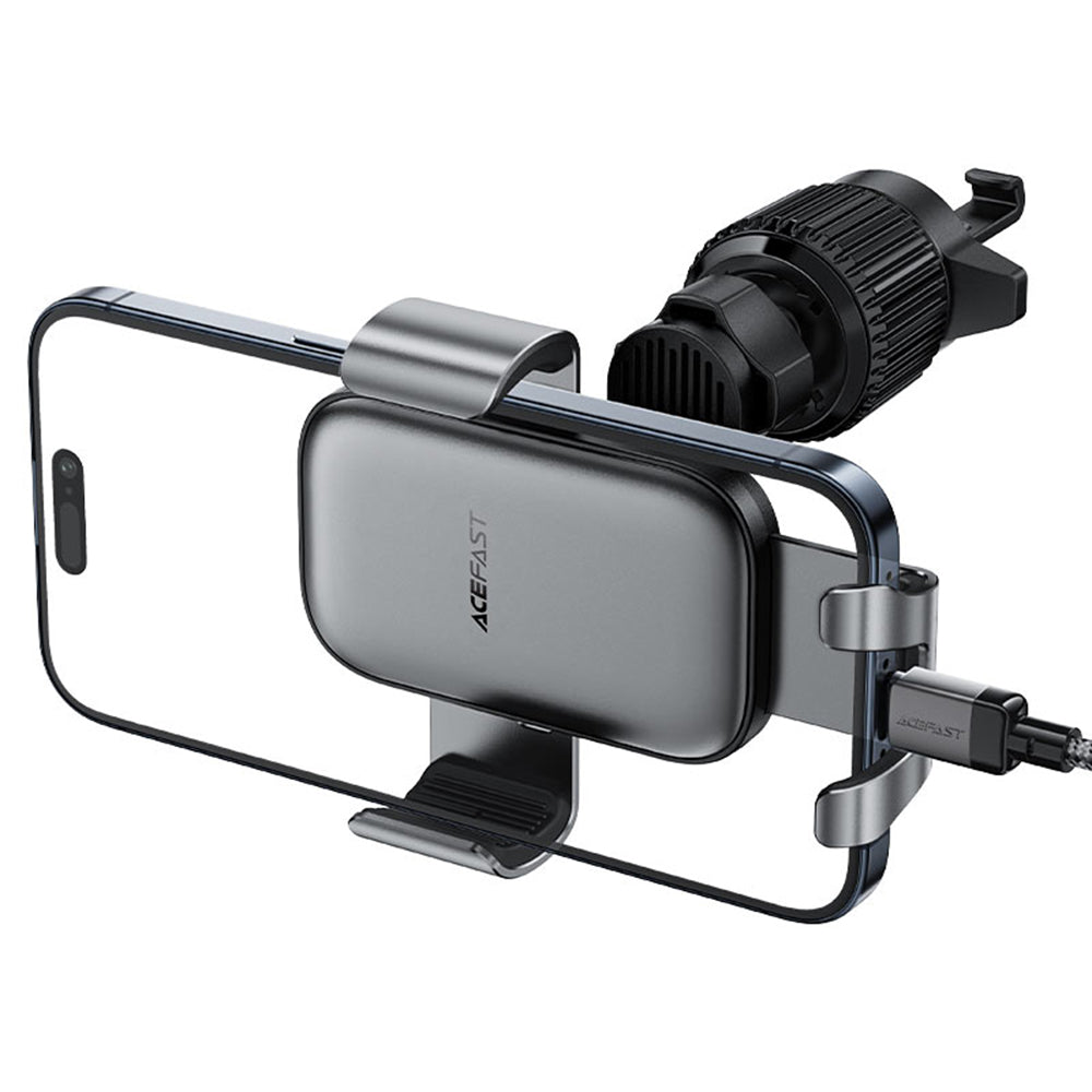 Suport Acefast Gravity (D38), for Air Vent, Stable Gravity Grip, Adjustable, Non-Slip, Universal, Metal Gray