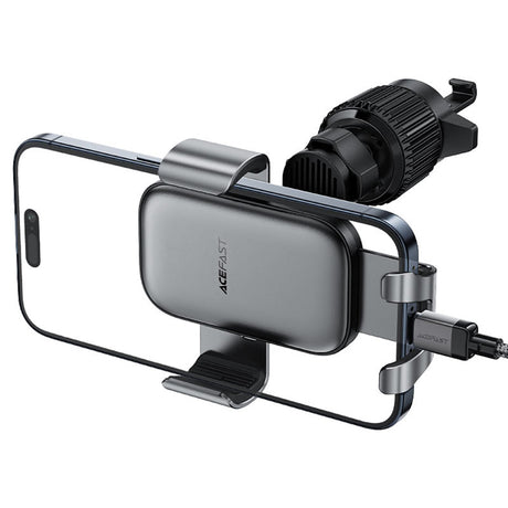 Suport Acefast Gravity (D38), for Air Vent, Stable Gravity Grip, Adjustable, Non-Slip, Universal, Metal Gray