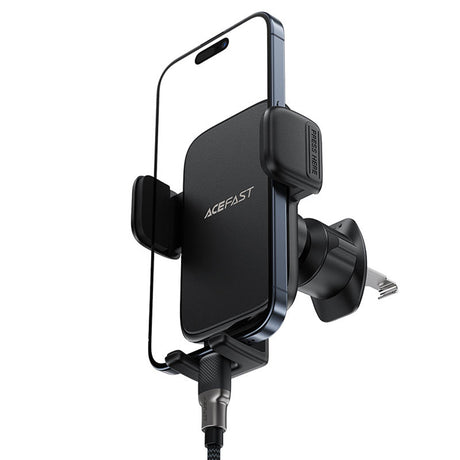 Suport Acefast (D27), for Air Vent, Free Rotation, Multi-Angle Adjustment, Lock Clip, for 4.5 - , Negru