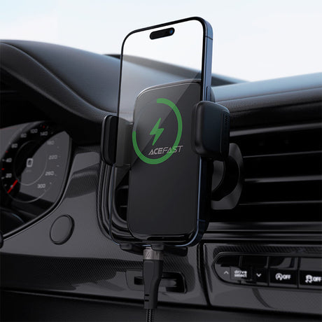 Suport Acefast (D27), for Air Vent, Free Rotation, Multi-Angle Adjustment, Lock Clip, for 4.5 - , Negru