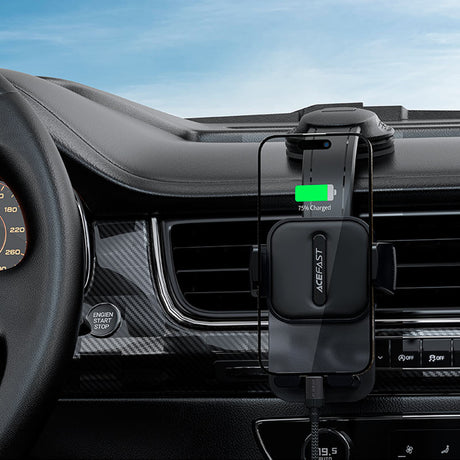Suport Acefast (D26), for Dashboard, 360° Rotation, Multi-Angle Adjustment, Secure Fit, for 4.5 - , Negru
