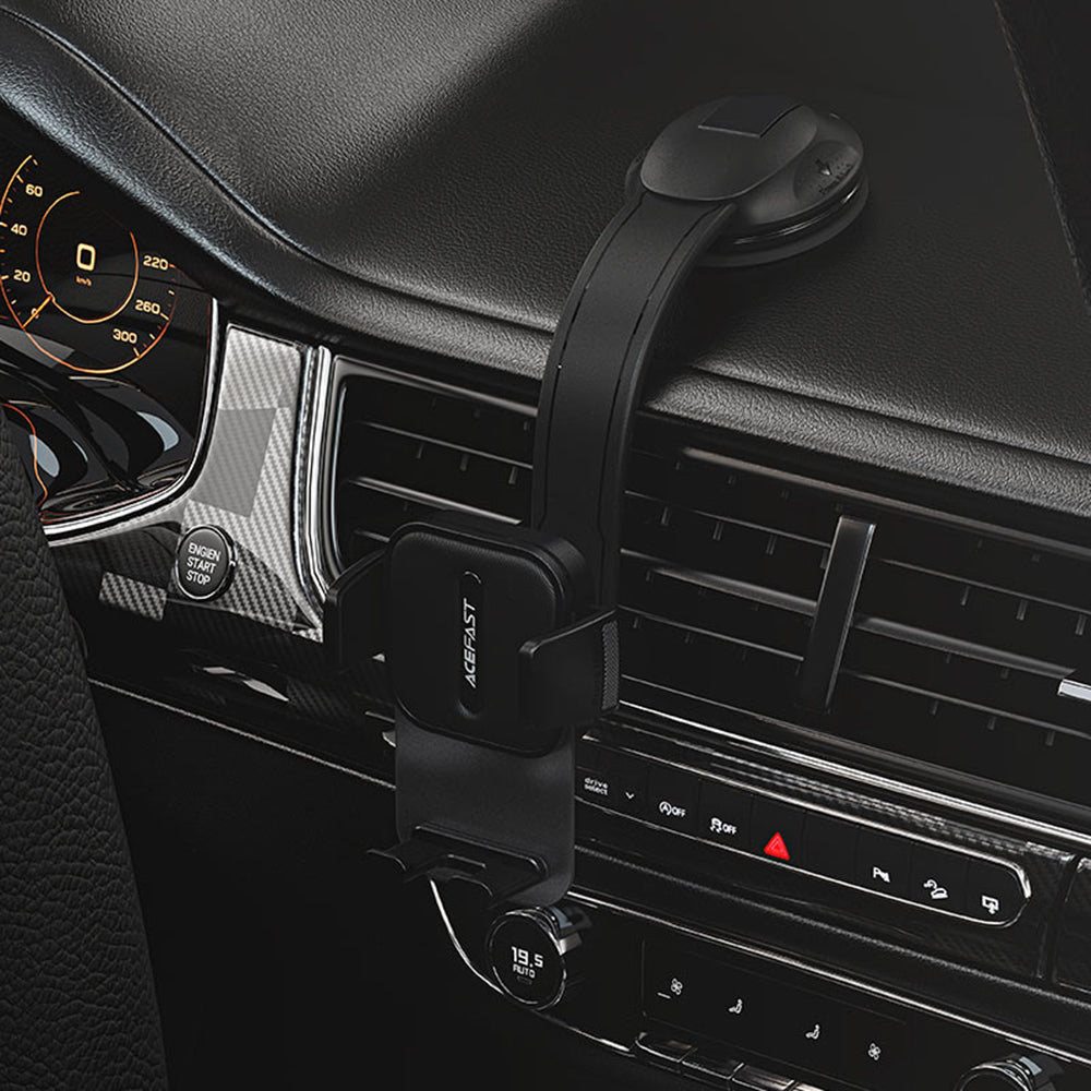 Suport Acefast (D26), for Dashboard, 360° Rotation, Multi-Angle Adjustment, Secure Fit, for 4.5 - , Negru