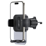 Suport Acefast (D25), for Air Vent, Free Rotation, Adjustable Angle, Secure Lock Clip, for 4.5 - , Negru