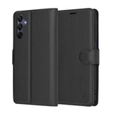 Husa de protectie Techsuit Leather Folio compatibil cu Samsung Galaxy A15 4G / A15 5G, Negru