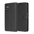 Husa de protectie Techsuit Leather Folio compatibil cu Samsung Galaxy A14 4G / A14 5G, Negru