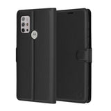 Husa de protectie Techsuit Leather Folio compatibil cu Motorola Moto G10 / Moto G20 / Moto G30, Negru
