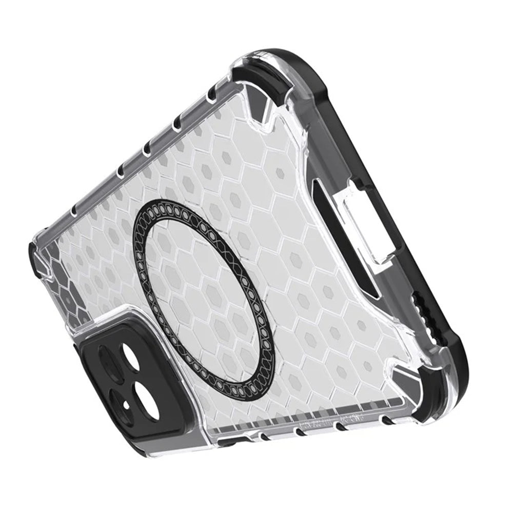 Husa de protectie Techsuit HoneyComb Shield MagSafe compatibil cu Honor 200 Lite, Alb