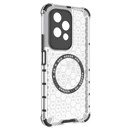 Husa de protectie Techsuit HoneyComb Shield MagSafe compatibil cu Honor 200 Lite, Alb