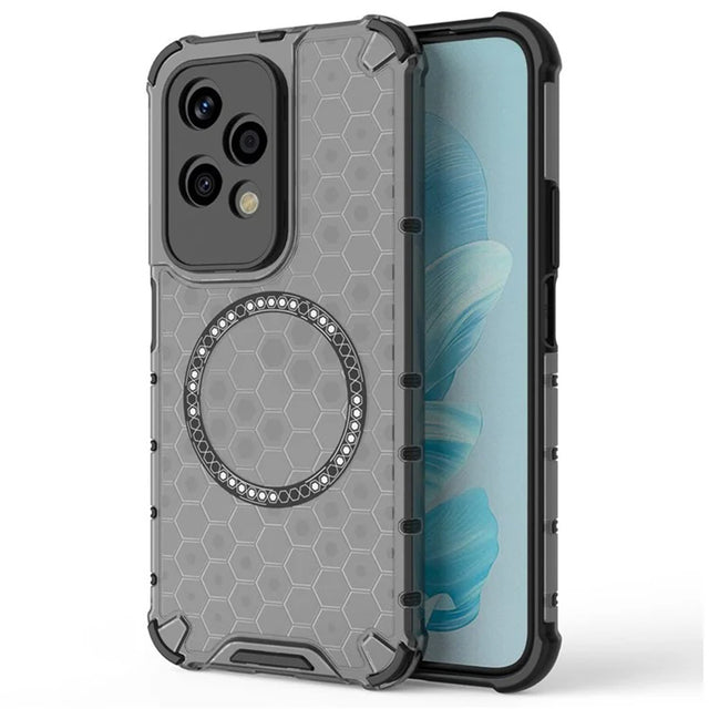 Husa de protectie Techsuit HoneyComb Shield MagSafe compatibil cu Honor 200 Lite, Negru