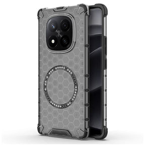 Husa de protectie Techsuit HoneyComb Shield MagSafe compatibil cu Xiaomi Redmi Note 14 Pro+ 5G, Negru