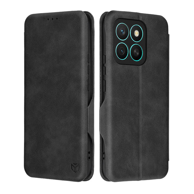 Husa de protectie Techsuit Safe Wallet Plus compatibil cu Honor X8c, Negru