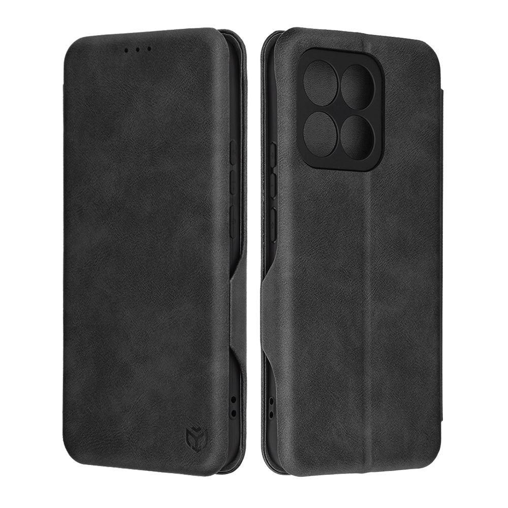 Husa de protectie Techsuit Safe Wallet Plus compatibil cu Honor X8c, Negru
