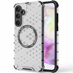 Husa de protectie Techsuit HoneyComb Shield MagSafe compatibil cu Samsung Galaxy A35 5G, Alb